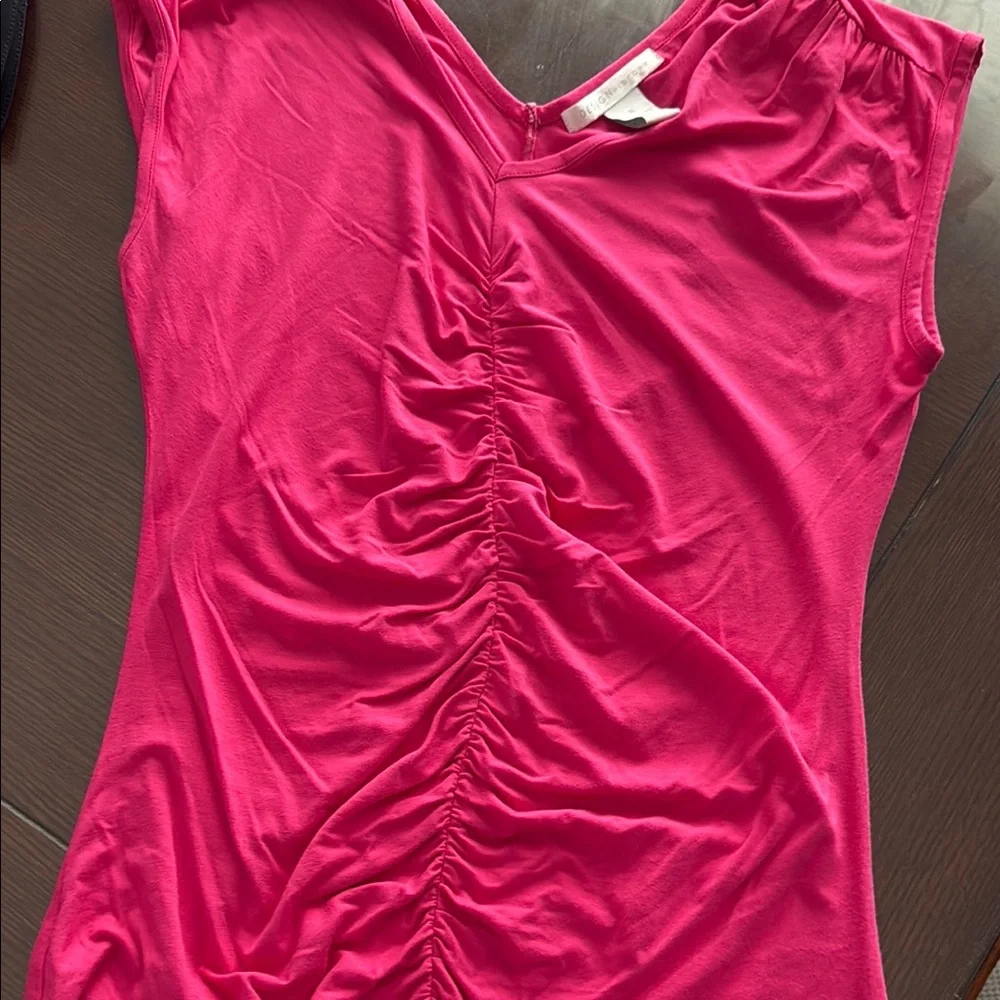 Design History Pink Ruched Sleeveless Blouse - Picture 4 of 6